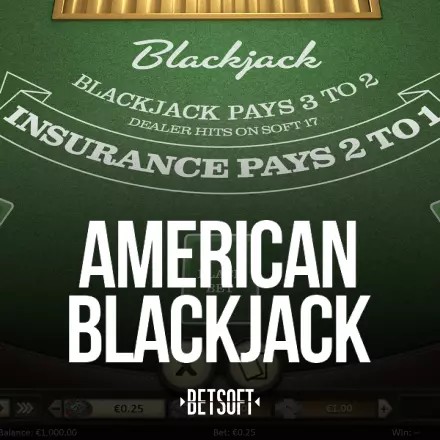 American Blackjack casino game by Betsoft Gaming – featured logo at Fenikss Casino