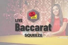Live Dealer logo of Baccarat Squeeze from Evolution at Fenikss Casino