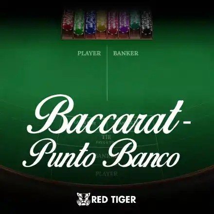 Punto Banco slot icon by Red Tiger Gaming, available at Fenikss Casino