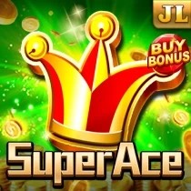 Super Ace slot logo by Jili Games at Fenikss Casino